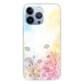 Miniatyrbild 1 av 6: Tryckt silikonfodral som är kompatibelt med Apple iPhone 13 Pro Watercolor blommor