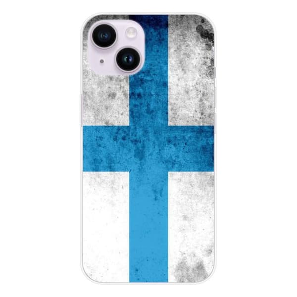 Tryckt silikonfodral som är kompatibelt med Apple iPhone 15 Marseille flagga