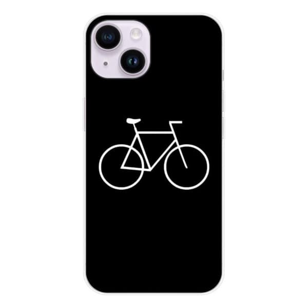 Tryckt silikonfodral som är kompatibelt med Apple iPhone 15 Bike Hipster