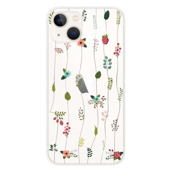 Tryckt silikonfodral som är kompatibelt med Apple iPhone 13 Rose of flowers