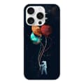 Miniatyrbild 1 av 6: Tryckt silikonfodral som är kompatibelt med Apple iPhone 16 Pro Balloon Cosmonaut