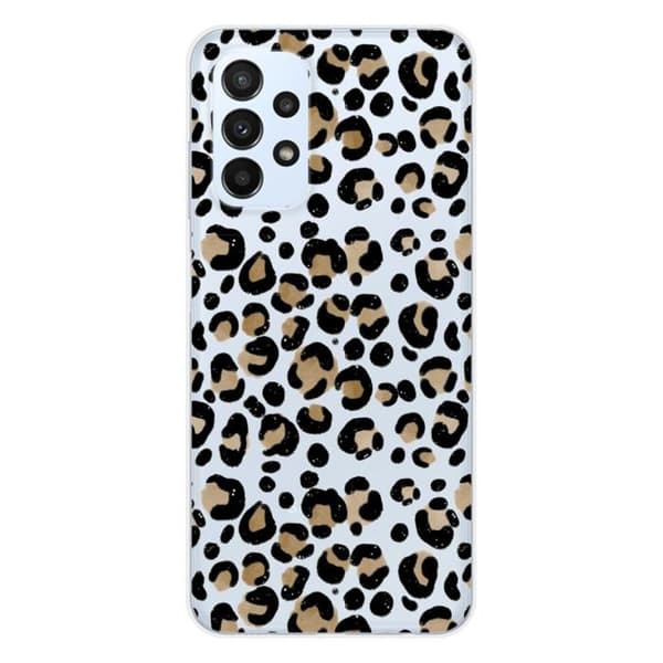 Tryckt silikonfodral kompatibelt med Samsung Galaxy A23 4G Galaxy A23 5G Leopard
