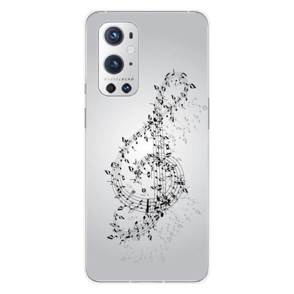Tryckt silikonfodral som är kompatibelt med OnePlus 9 Pro 5G Waltz of notes