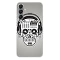 Miniatyrbild 1 av 6: Tryckt silikonfodral kompatibelt Samsung Galaxy A24 4G Skull Music