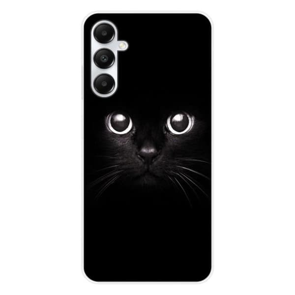 Tryckt silikonfodral som är kompatibelt med Samsung Galaxy A25 Cat-ögon