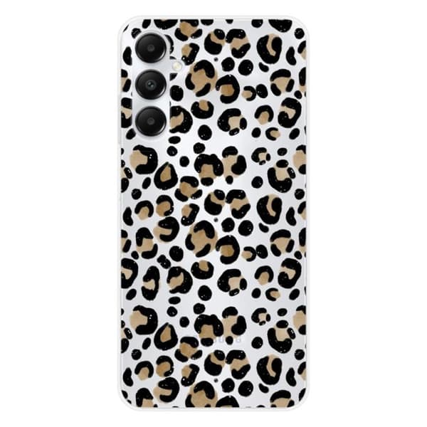 Tryckt silikonfodral som är kompatibelt med Samsung Galaxy A25 Leopard