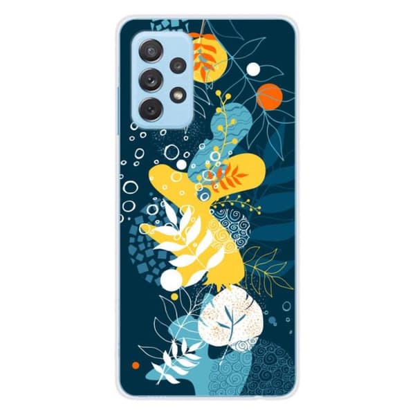 Tryckt silikonfodral som är kompatibelt med Samsung Galaxy A32 4G Havsblommor