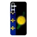 Miniatyrbild 1 av 6: Tryckt silikonfodral som är kompatibelt med Samsung Galaxy A35 5G Guadeloupe flagga