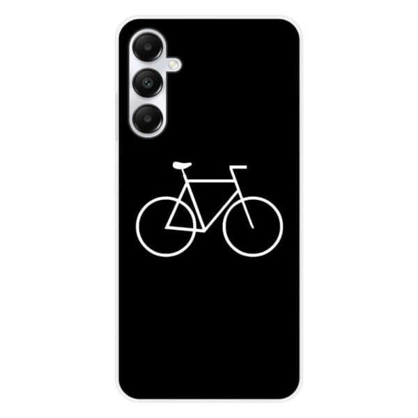 Tryckt silikonfodral som är kompatibelt med Samsung Galaxy A25 Bike Hipster