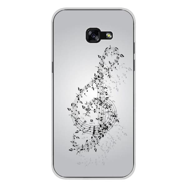 Siliconöverdrag med tryck - 1001 skydd - Samsung Galaxy A3 2017 - Noternas vals - Flerfärgad - Halvstyv