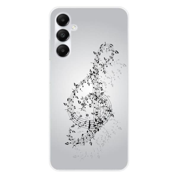 Tryckt silikonfodral som är kompatibelt med Samsung Galaxy A25 Waltz of notes