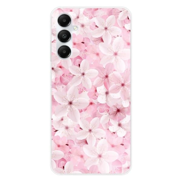 Silikonöverdrag med tryck - 1001 skal - Samsung Galaxy A25 - Sakura-mönster - Optimal skydd - Semistiv