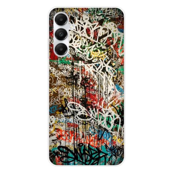 Tryckt silikonfodral som är kompatibelt med Samsung Galaxy A25 Graffiti 1
