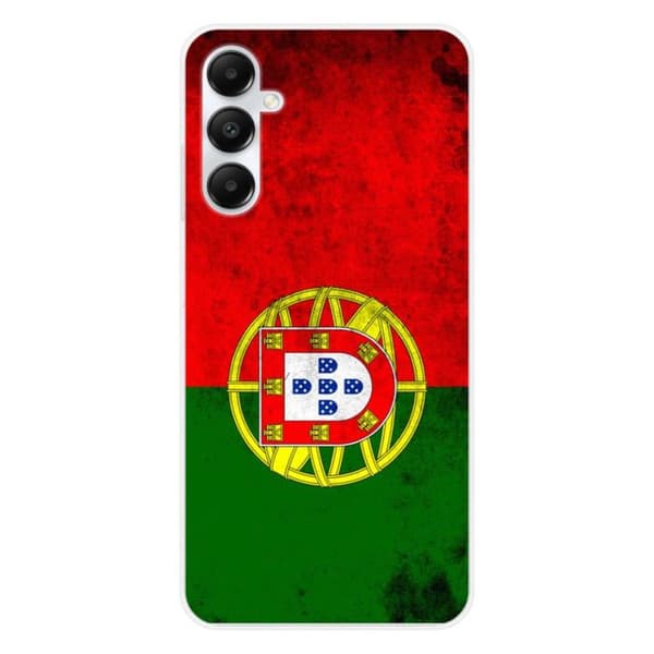 Tryckt silikonfodral som är kompatibelt med Samsung Galaxy A25 Portugal flagga