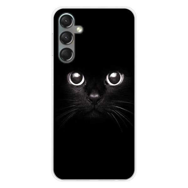 Tryckt silikonfodral som är kompatibelt med Samsung Galaxy A24 4G kattögon