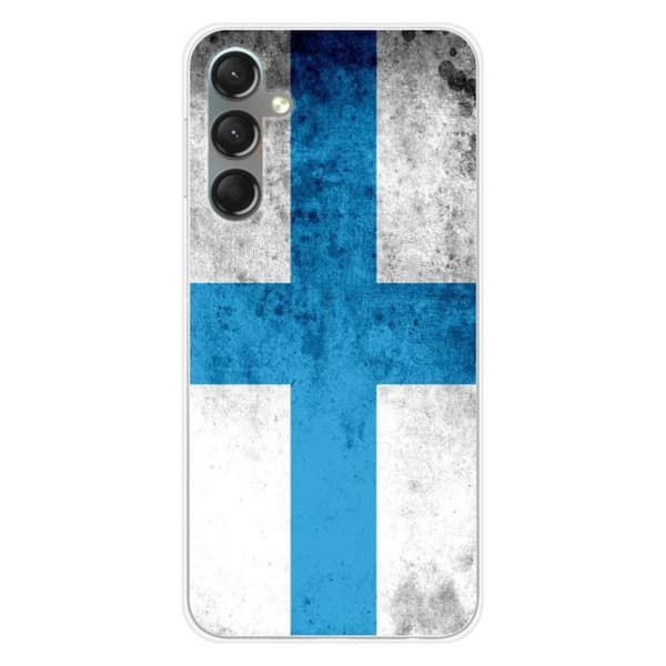 Tryckt silikonfodral som är kompatibelt med Samsung Galaxy A24 4G Marseille flagga