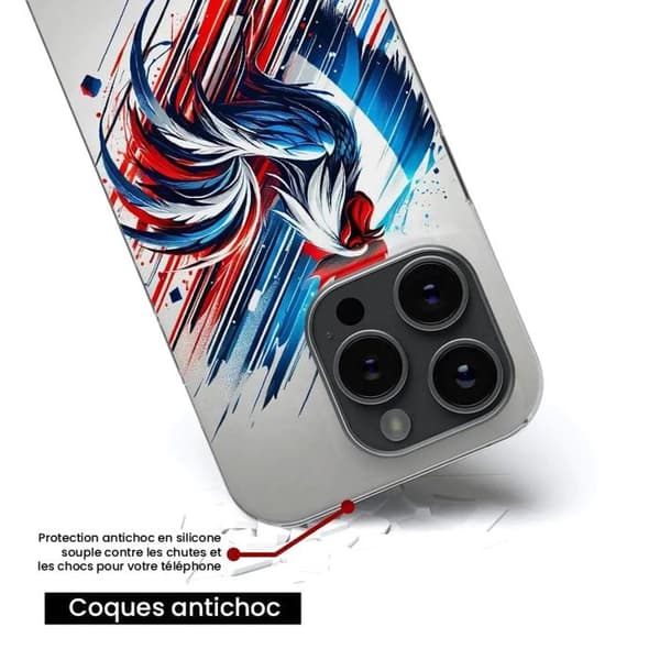 Tryckt silikonfodral som är kompatibelt med Samsung Galaxy A23 4G Galaxy A23 5G French Rooster