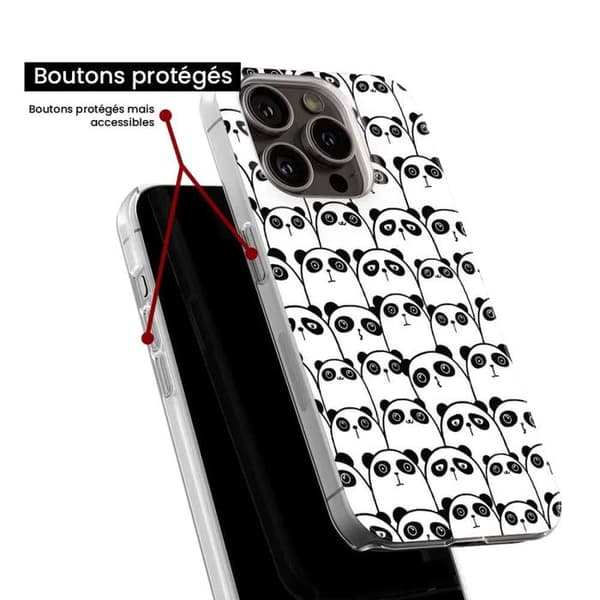 Tryckt silikonfodral kompatibelt OnePlus 9 Pro 5G Pandas Meeting