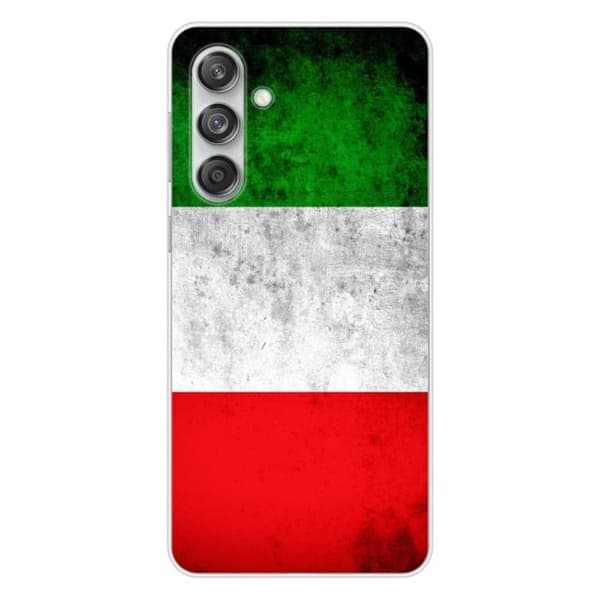 Tryckt silikonfodral som är kompatibelt med Samsung Galaxy M55 5G Italien flagga