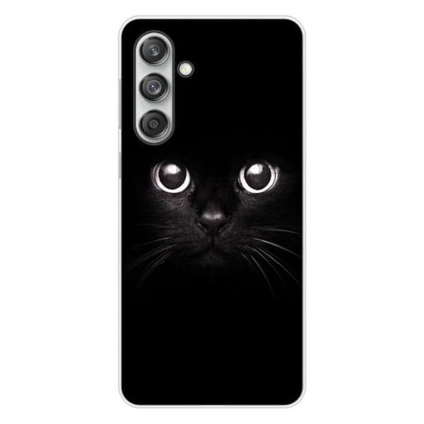 Tryckt silikonfodral som är kompatibelt med Samsung Galaxy M55 5G kattögon