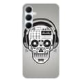 Miniatyrbild 1 av 6: Tryckt silikonfodral kompatibelt Samsung Galaxy A35 5G Skull Music