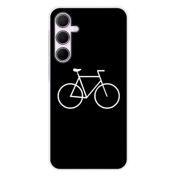 Tryckt silikonfodral som är kompatibelt med Samsung Galaxy A55 5G Bike Hipster