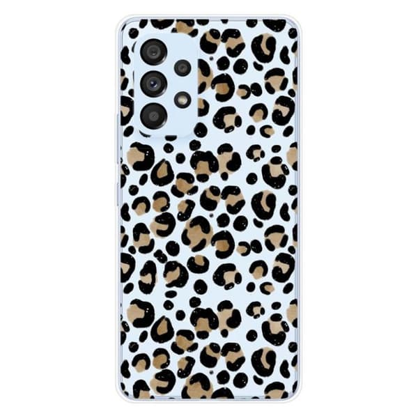 Tryckt silikonfodral som är kompatibelt med Samsung Galaxy A53 5G Leopard