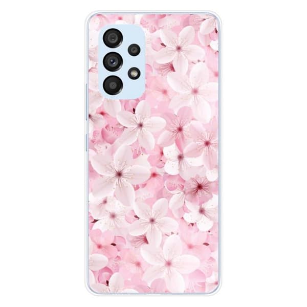 Tryckt silikonfodral som är kompatibelt med Samsung Galaxy A53 5G Sakura