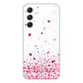 Miniatyrbild 1 av 6: Tryckt silikonfodral som är kompatibelt med Samsung Galaxy A54 5G Pink Heart Confetti