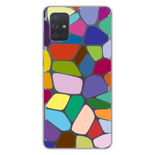 Siliconfodral med tryck - Vonoroi - Samsung Galaxy A71 - Transparent - Semihård - En unik