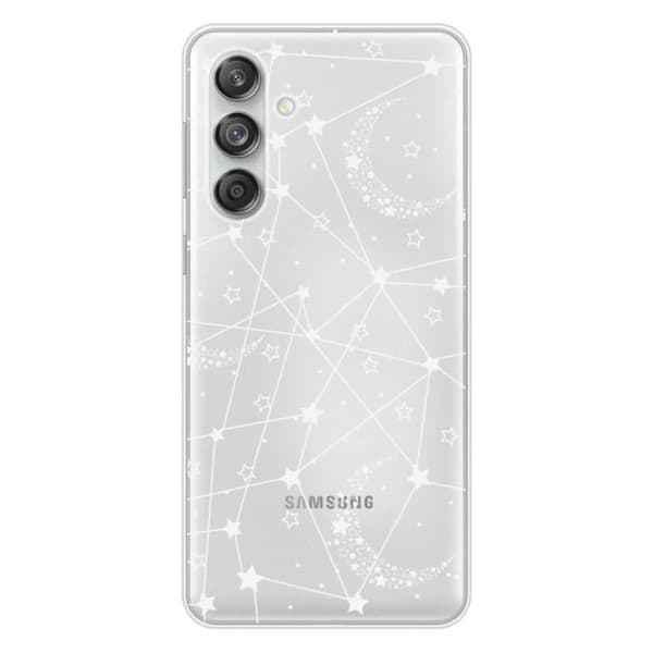Tryckt silikonfodral som är kompatibelt med Samsung Galaxy M55 5G Starry-linjer