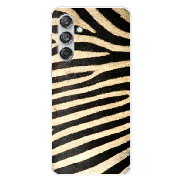 Tryckt silikonfodral som är kompatibelt med Samsung Galaxy M55 5G Zebra