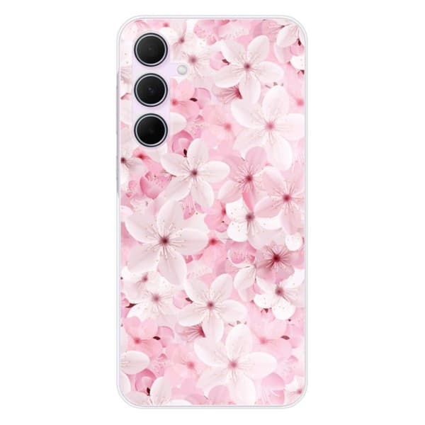 Tryckt silikonfodral som är kompatibelt med Samsung Galaxy A55 5G Sakura