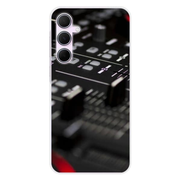 Tryckt silikonfodral som är kompatibelt med Samsung Galaxy A55 5G DJ Mixer