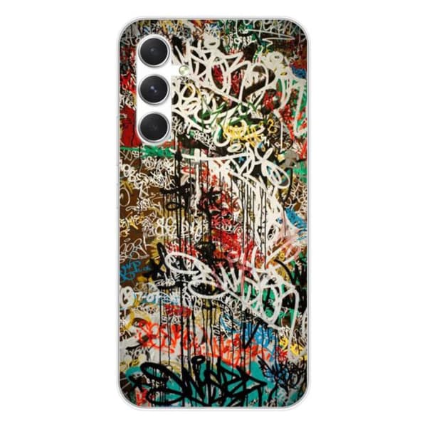 Tryckt silikonfodral som är kompatibelt med Samsung Galaxy A54 5G Graffiti 1