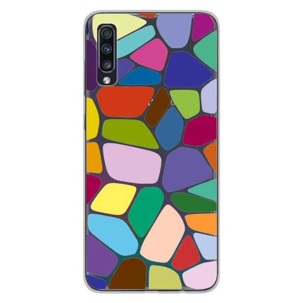 Silikonfodral med tryck - Vonoroi - Samsung Galaxy A70 - Transparent - Semi-rigid - Unik