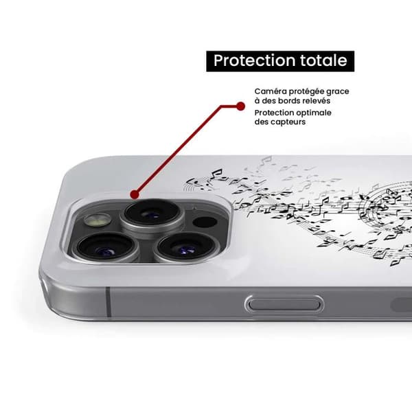 Tryckt silikonfodral som är kompatibelt med Samsung Galaxy A55 5G Vals av noter
