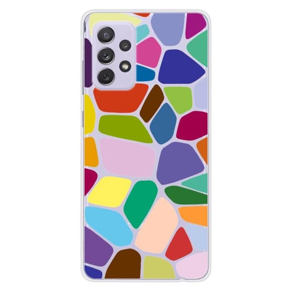 Snäcka i tryckt silikon - Vonoroi - Samsung Galaxy A72 5G - Transparent - Halvstyv - Unik