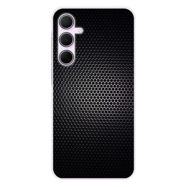 Tryckt silikonfodral som är kompatibelt med Samsung Galaxy A55 5G Dark Metal