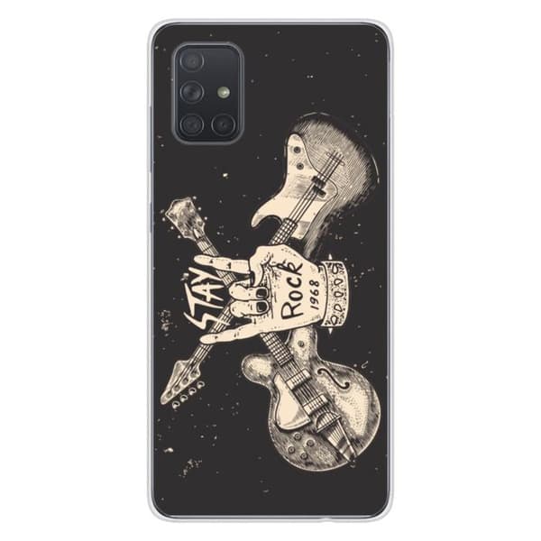 Silikontryckt mobilskal - 1001 skal - Samsung Galaxy A71 - Transparent - Halvstyv - Unikt mönster