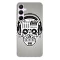 Miniatyrbild 1 av 6: Tryckt silikonfodral kompatibelt Samsung Galaxy A55 5G Skull Music