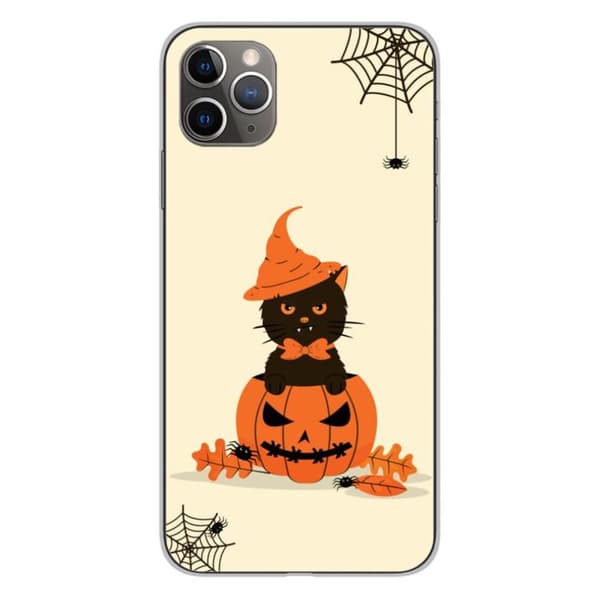 Siliconehölje med tryck - 1001 höljen - iPhone 11 Pro Max - Flerfärgad - Halloween - Semi-stiv