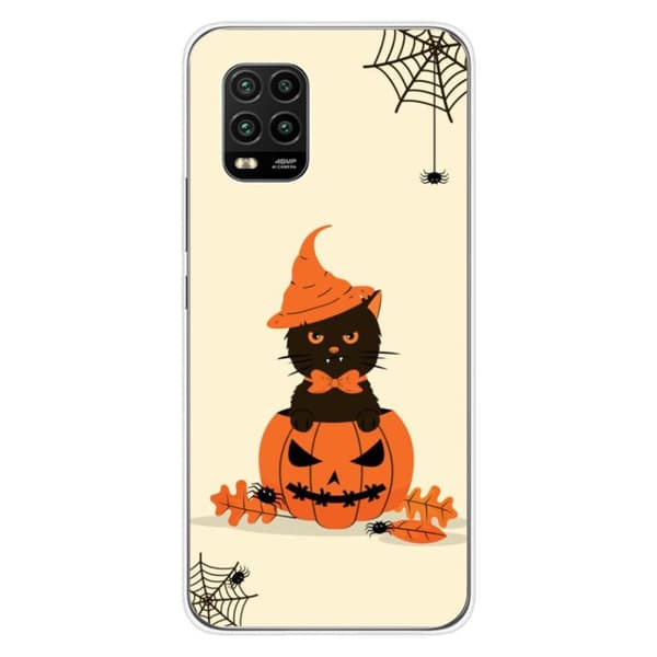 Siliconfodral tryckt - 1001 fodral - Mi 10 Lite - Flerfärgad - Halloween - Optimal skydd