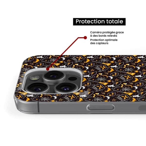 Siliconefodral med tryck - 1001 fodral - Galaxy S21 Plus - Multicolour - Halloween - Optimal skydd