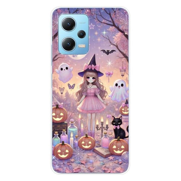 Tryckt silikonfodral kompatibelt Xiaomi Redmi Note 12 5G Poco X5 HA Mangalloween