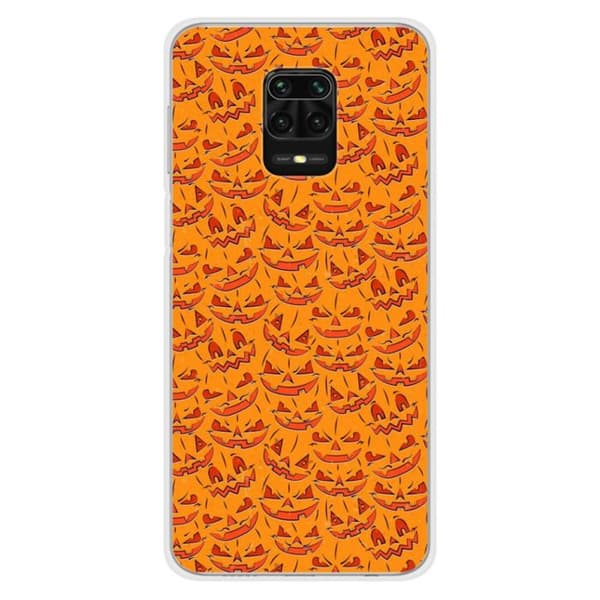 Tryckt silikonfodral som är kompatibelt med Xiaomi Redmi Note 9S HA Pumpkins