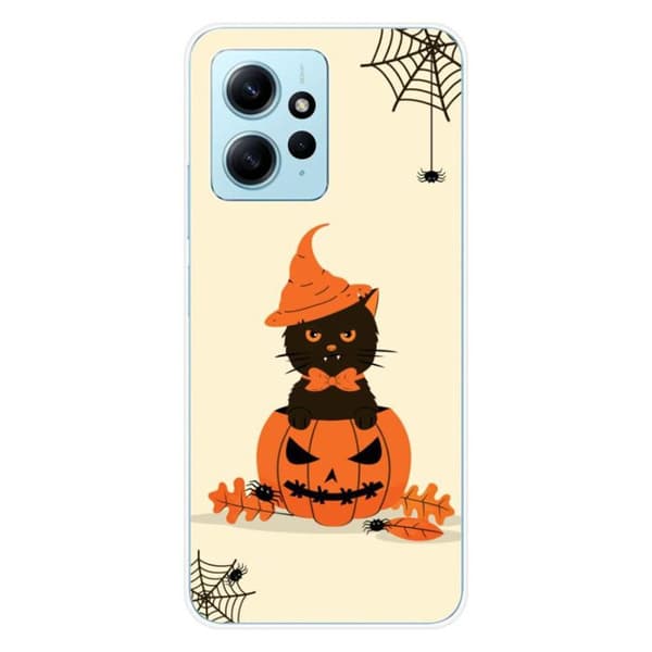 Siliconfodral med tryck - 1001 fodral - Xiaomi Redmi Note 12 4G - Flerfärgad - Halloween - Semihård