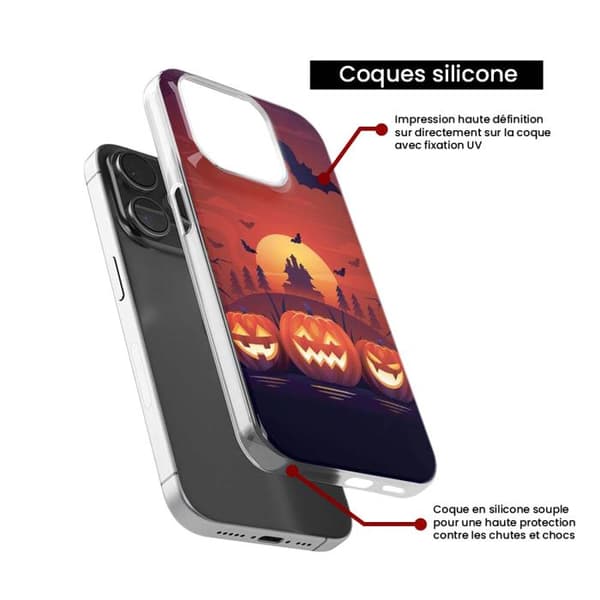 Tryckt silikonfodral som är kompatibelt med Xiaomi Redmi 9T HA Cursed Twilight