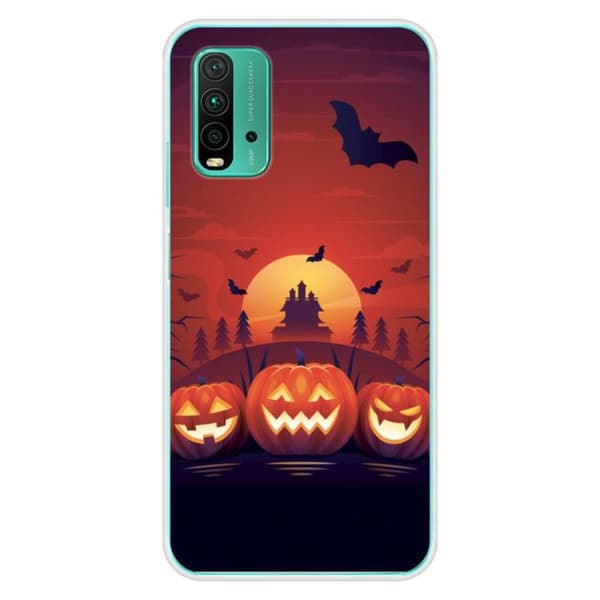 Tryckt silikonfodral som är kompatibelt med Xiaomi Redmi 9T HA Cursed Twilight