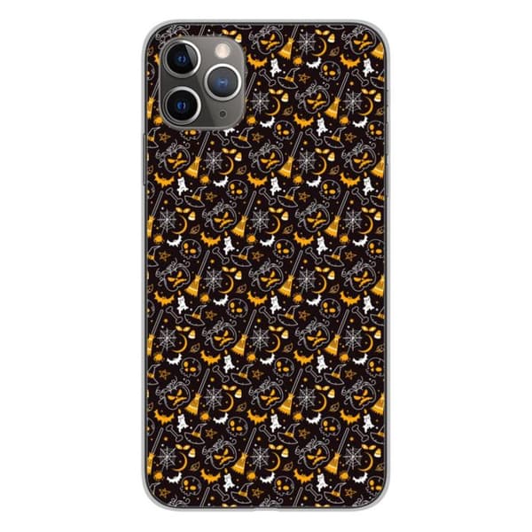 Siliconfodral med tryck - 1001 fodral - iPhone 11 Pro Max - Flerfärgad - Halloween - Optimal skydd